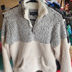 Warm fuzzy quarter zip